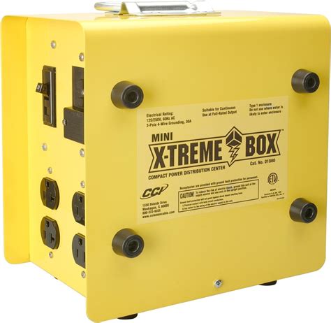 x-treme box temporary power distribution box|1960 xtreme box power distributor.